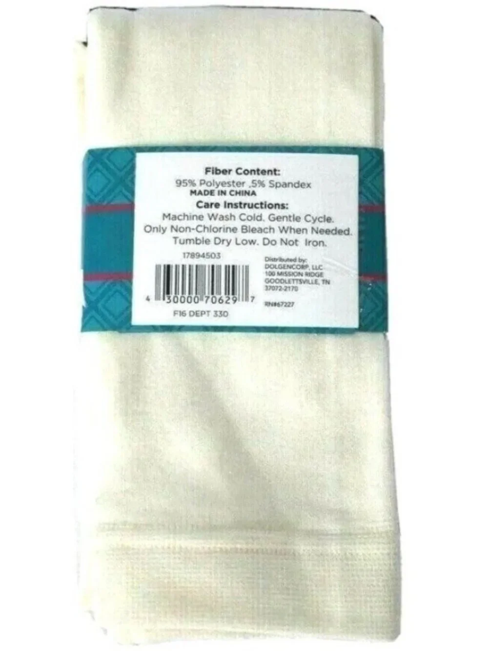 Girls Fleece Lined Tights 1 LRG 8-10 Off-White Ivory Stretch Soft Easter Spring